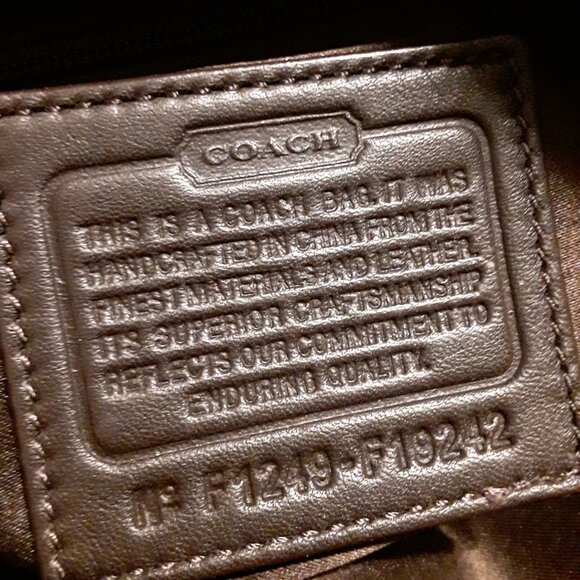 Coach Ashley Signature Satchel Brown Handbag - Picture 14 of 14